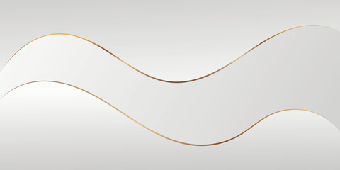 white minimalist background and luxury gold lines