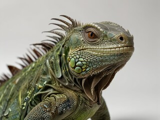 Fototapeta premium iguana in the zoo,iguana on a tree,iguana in the zoo