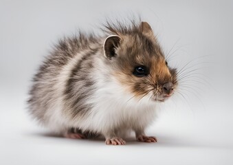 A small furry animal with a white background.