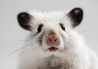 A small furry animal with a white background.
