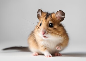 A small furry animal with a white background.