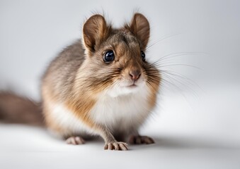 A small furry animal with a white background.