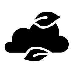 Carbon neutrality Solid Icon