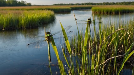 Dancing in the Marsh: Hine's Emerald Dragonflies