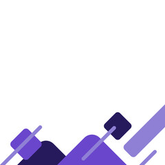 Rectangle Geometric Footer