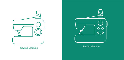 Sewing Machine Icon for Efficient Fabric Crafting and Sustainable Fashion