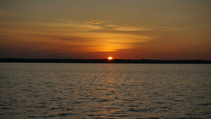 burning sunset