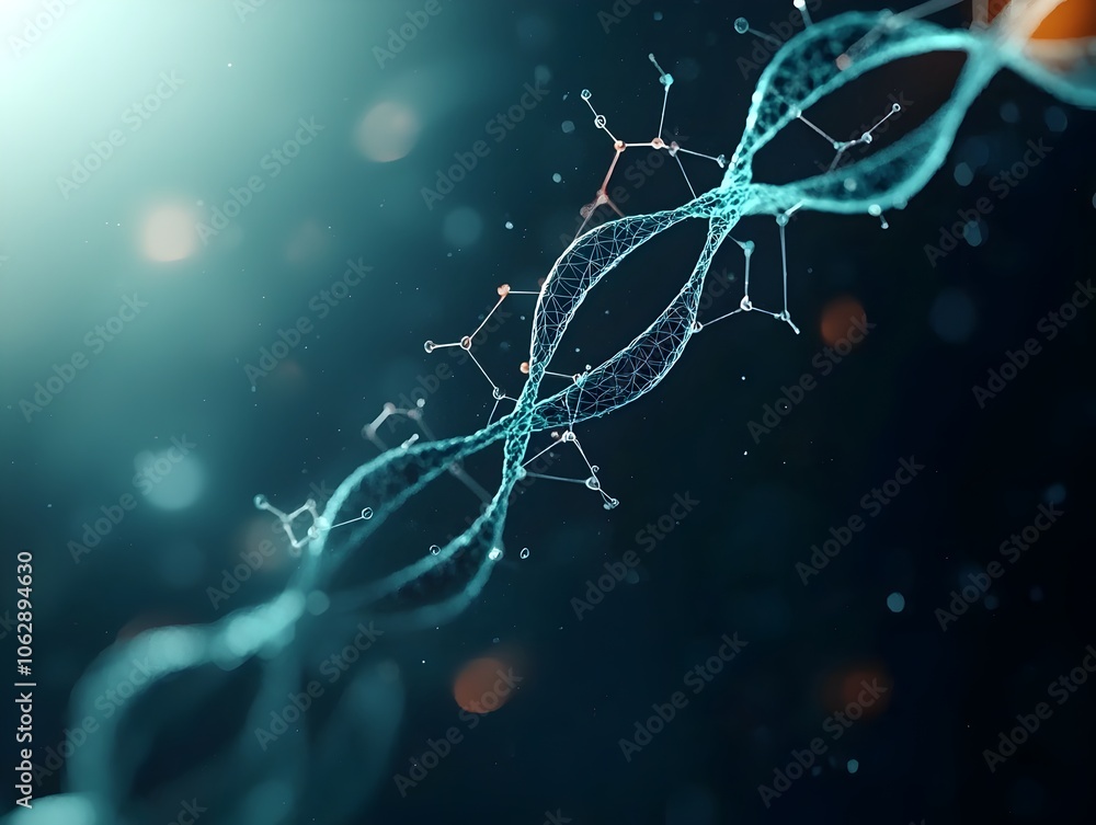 Poster molecular blueprint of the unseen a holographic of hidden complexity and wonder rendered in a serene