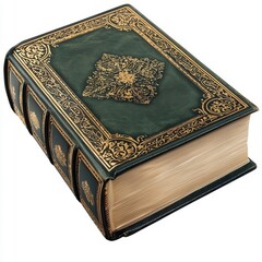 Fototapeta premium Art Nouveau style book isolated on a white background.