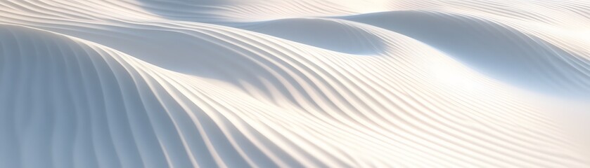 Obraz premium Abstract White Wavy Surface with Parallel Lines