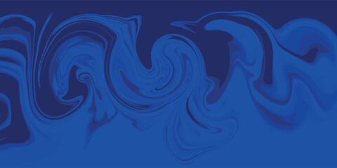 Abstract blue glowing geometric lines on dark blue background. Modern shiny blue circle lines pattern