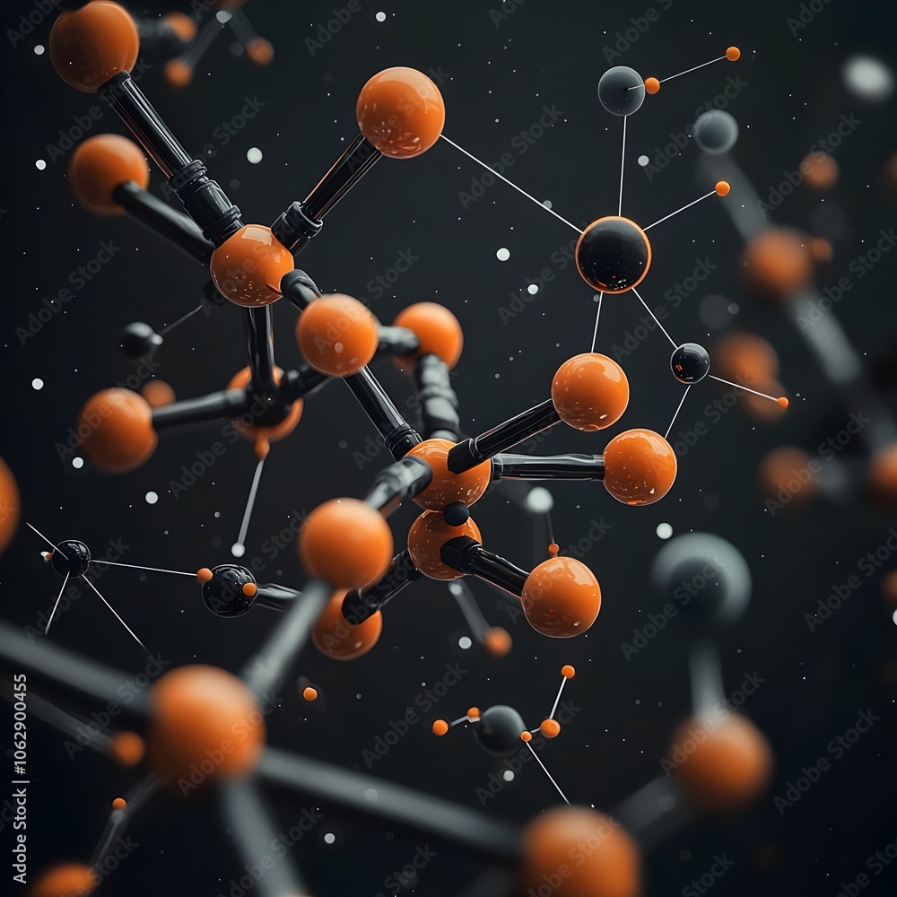 Poster mesmerizing molecular composition cascading crystalline lattices pulsating energy currents hypnotic 
