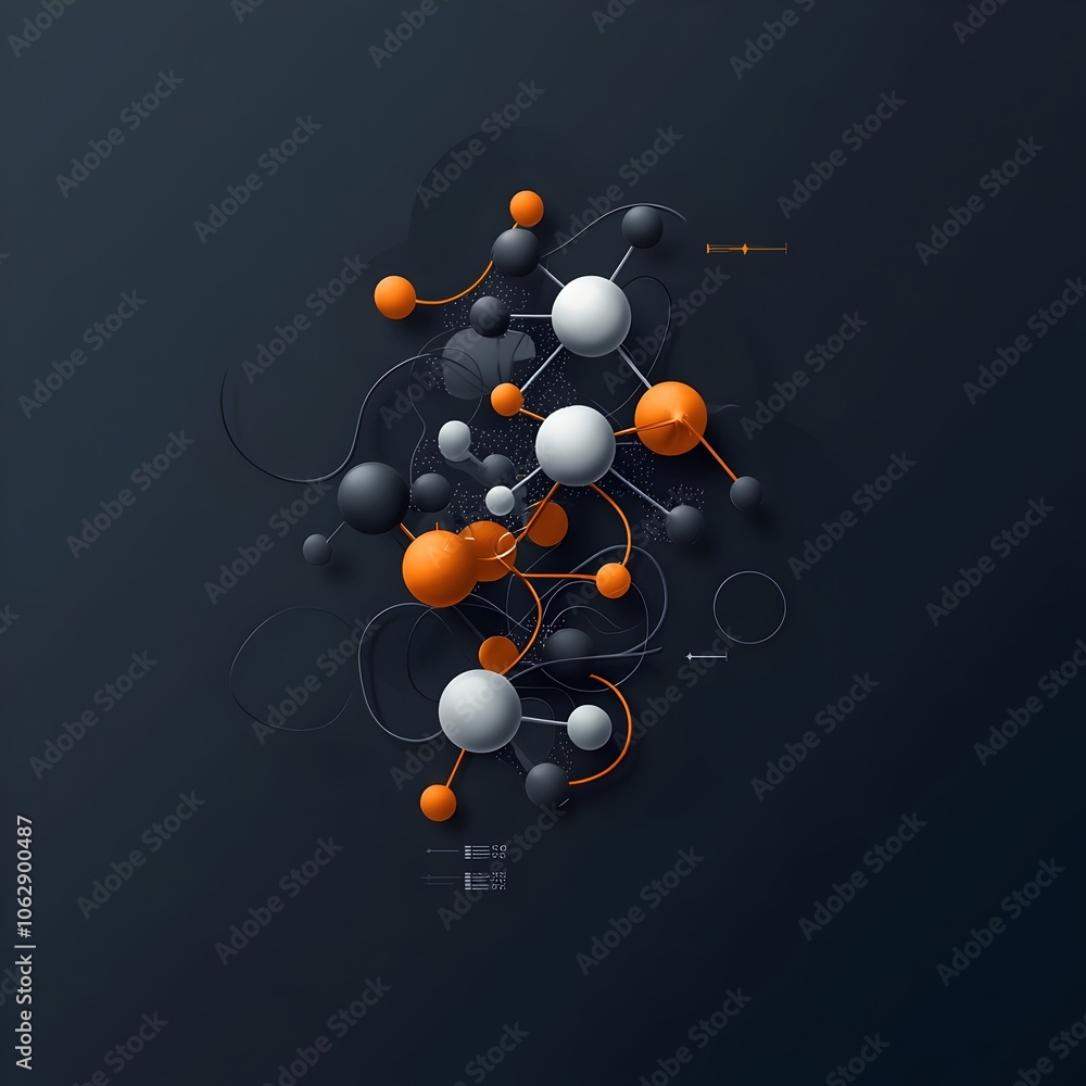 Poster mesmerizing molecular composition cascading crystalline lattices and pulsating energy currents depic