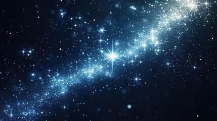 Stunning Galaxy with Bright Stars and Cosmic Dust