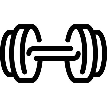 recommend clip art: Simple vector icon on a theme dumbbell