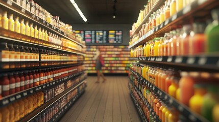 The Colorful Beverage Aisle