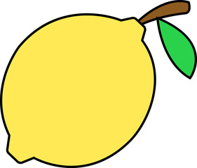 lemon, fruit