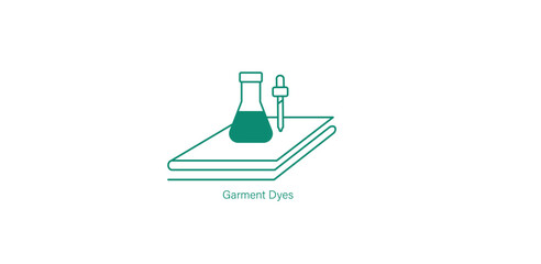 Garment Dyes Icon for Eco-Friendly Fabric Coloring and Textile Design