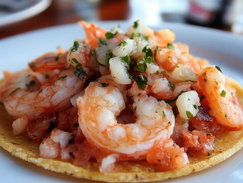 Savor the flavor of tostadas de mariscos while enjoying breathtaking ocean views of baja california