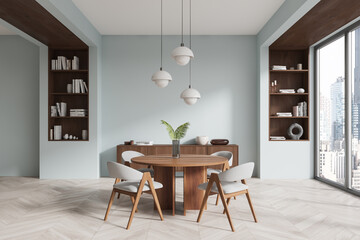 Modern Dining Room Interior. 3D Rendering