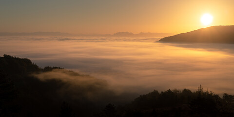 nuage vallée l'ouveze Privas Ardèche France  
