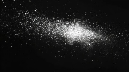 Obraz premium Stunning Black and White Cosmic Galaxy View