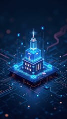 hand holding the data cloud storage device with ai network connection for security privacy internet of business technology