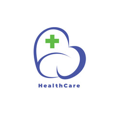 Healthcare Logo Modern Designs for Clinics and Hospitals Professional with the concept of protection in health