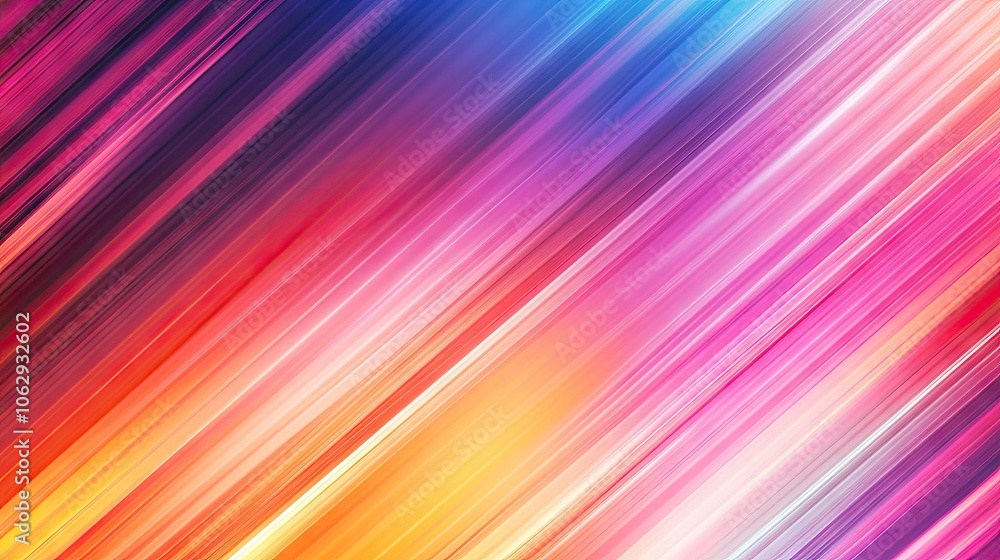 Poster neon abstract diagonal line background creates a vibrant and dynamic visual effect, perfect for addi