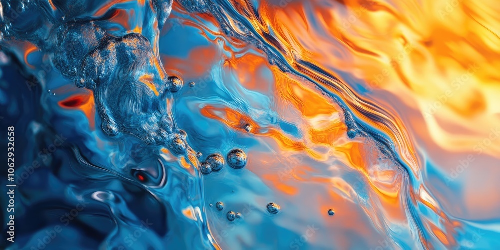Poster background showcasing an abstract design of water reflections, capturing the essence of fluidity and