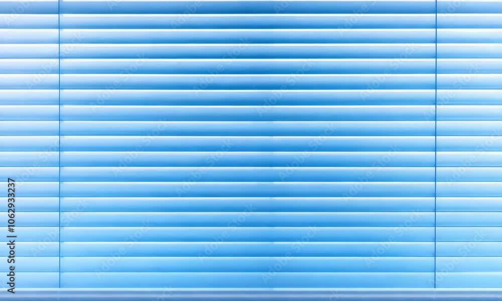 Aufkleber serene window with blinds casting soft light in a minimalist setting