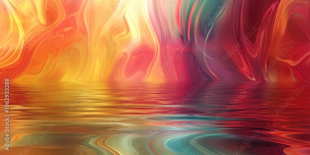 Poster background showcasing an abstract design of water reflections, capturing the essence of fluidity and
