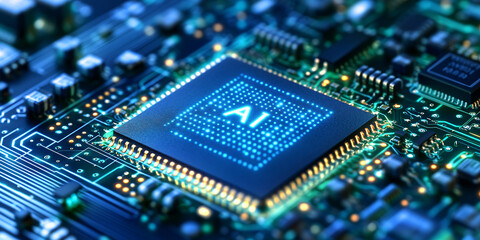 Obraz premium Interact with AI artificial intelligence virtual assistant chatbot in concept of AI artificial intelligence prompt engineering,AI deep learning to use generative AI for work support. 