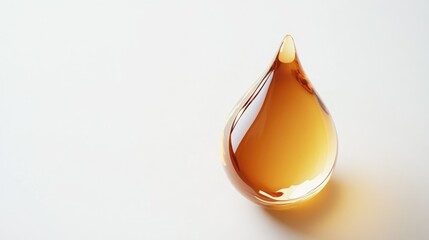 Transparent Liquid Drop on Smooth Surface