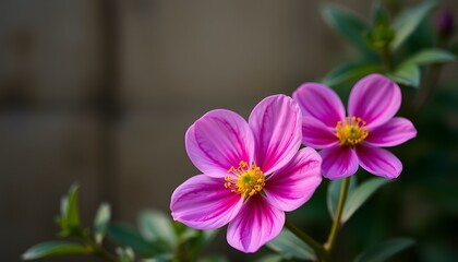 Fototapeta premium Pink Dahlia Flower Close Up,