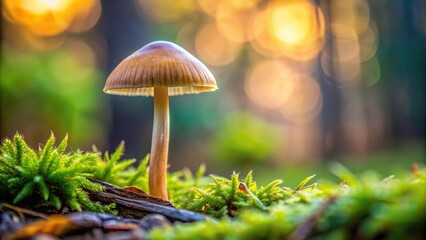 Fototapeta premium Close up view of psychedelic psilocybe cubensis mushroom