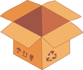 cardboard box illustration