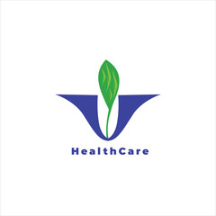 Healthcare Logo Modern Designs for Clinics and Hospitals Professional with leaf concept