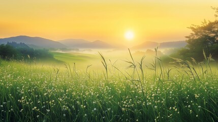 秋の草原