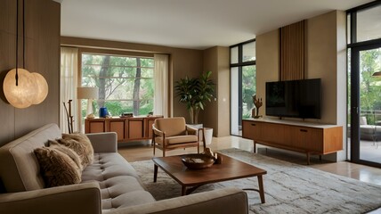 midcentury modern room
