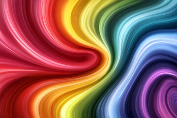 Fototapeta premium Rainbow Swirl: Abstract Colorful Background 