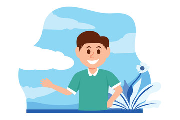 Children's Day Flat Design Illustration