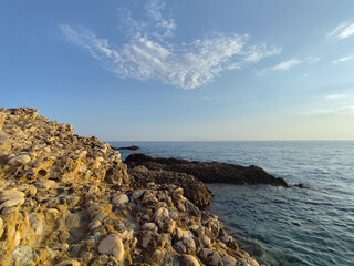 Rocks and sea