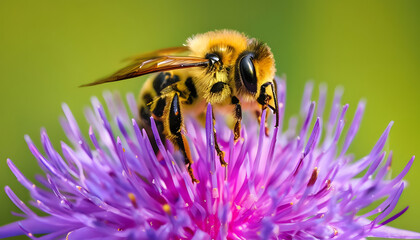 bee on a flower, generative ai	