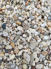 Background of stones on the beach