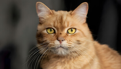 portrait of a cat, generative ai	
