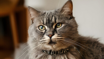 portrait of a cat, generative ai	