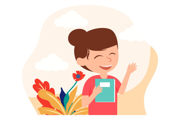 Children's Day Flat Design Illustration