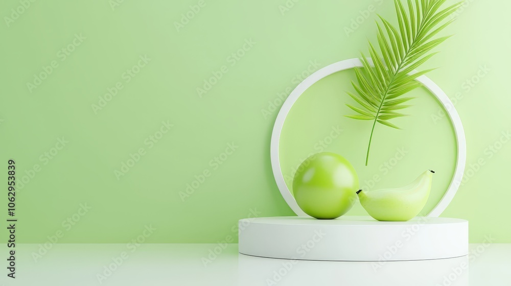 Poster minimalistic green background with a smooth, solid tone, adding a clean and modern touch to layouts.