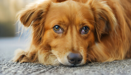 golden retriever puppy, generative ai	
